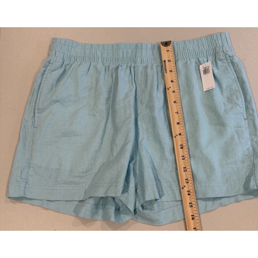 NEW Old Navy Pull On Shorts Womens Large Linen Elastic Waist High Rise Travel - Picture 5 of 7